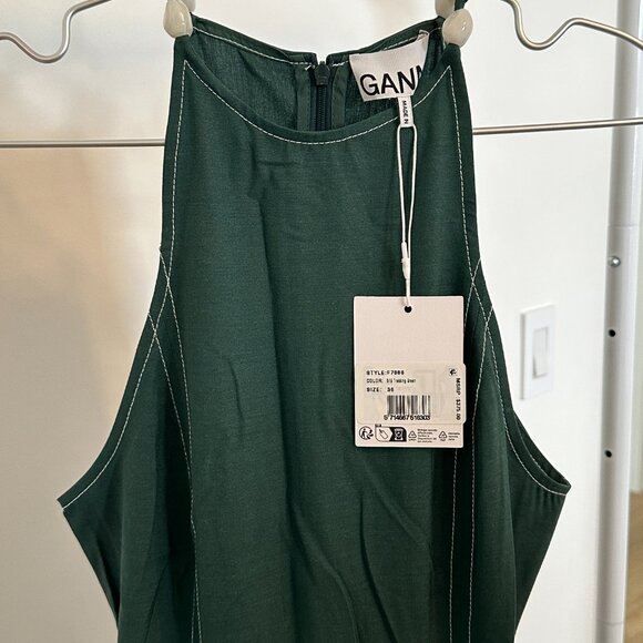 Ganni - Drapey Melange Maxi Dress - Picture 10 of 12